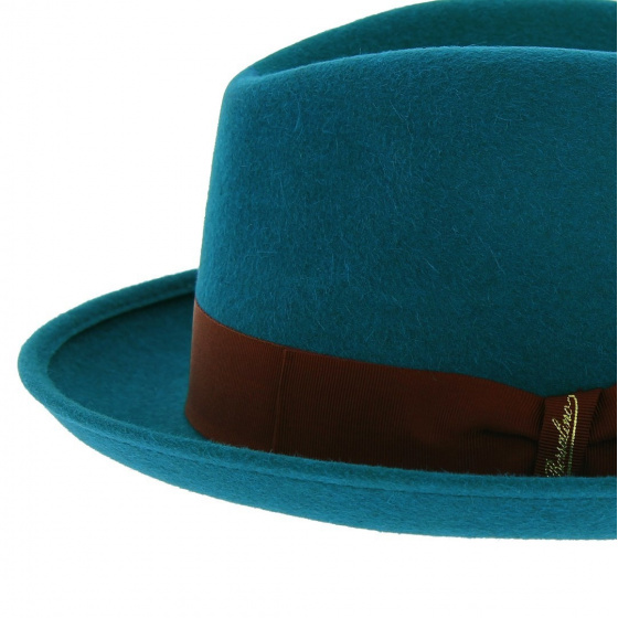 Chapeau Trilby Celeste Feutre Poil Bleu - Borsalino