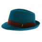 Borsalino Blue Fur Felt Celeste Trilby Hat