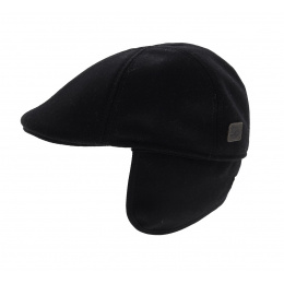Gatsby Black ear flap cap - Göttmann