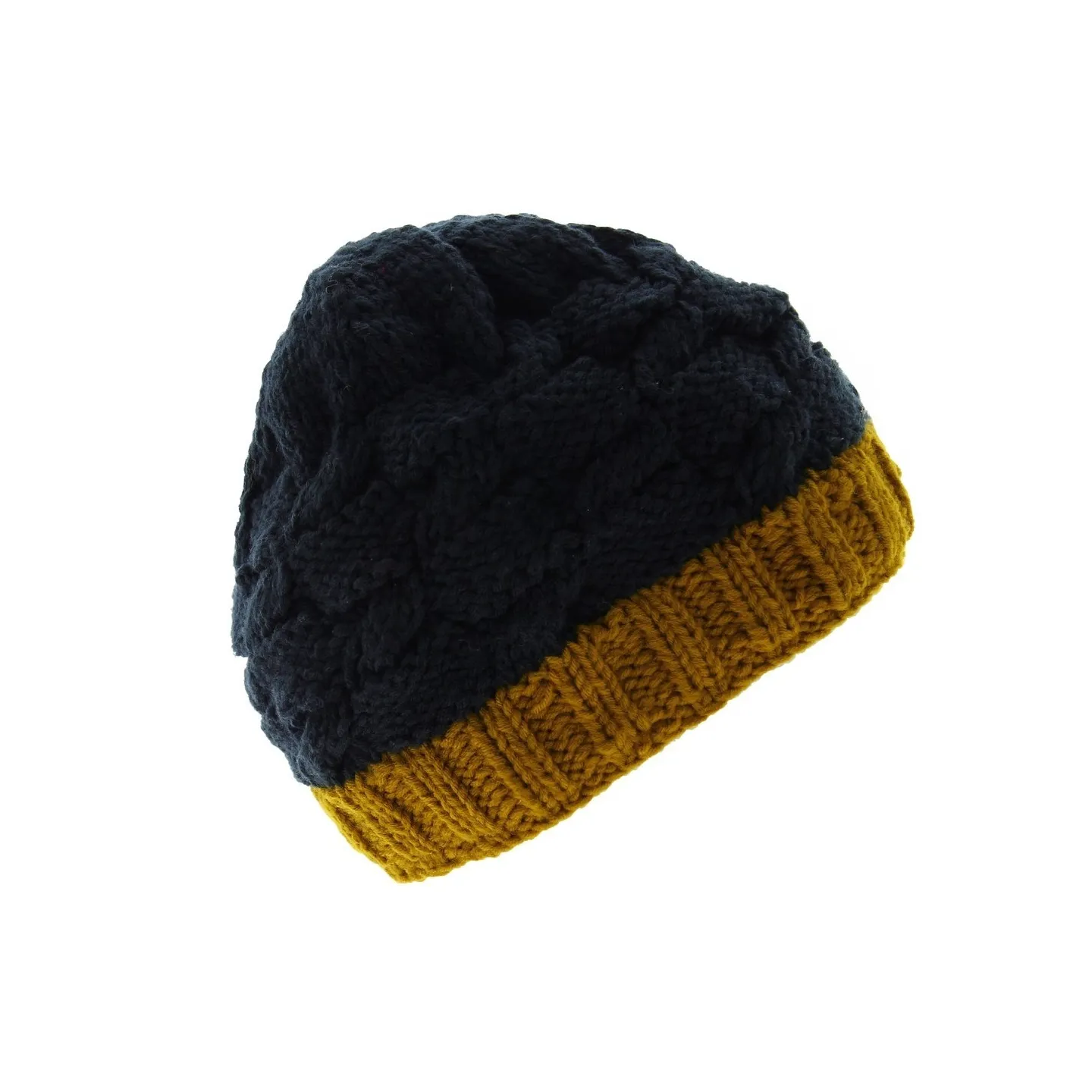 Bonnet Nuby Mustard torsade - bonnet hiver Reference : 4187 | Chapellerie Traclet
