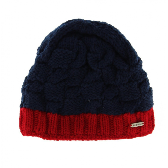 Nuby Beanie - Cherry-red Cable Knit