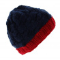 Nuby Beanie - Cherry-red Cable Knit
