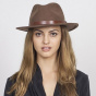 Camel Wool Felt Messer Fedora Hat - Brixton