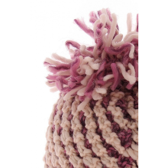 Bonnet tricot Maissa - Bois de rose