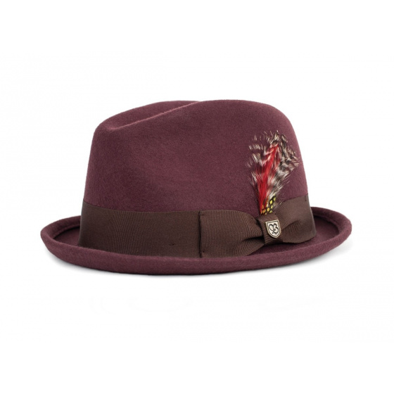Brixton Trilby Hat - Gain Maroon