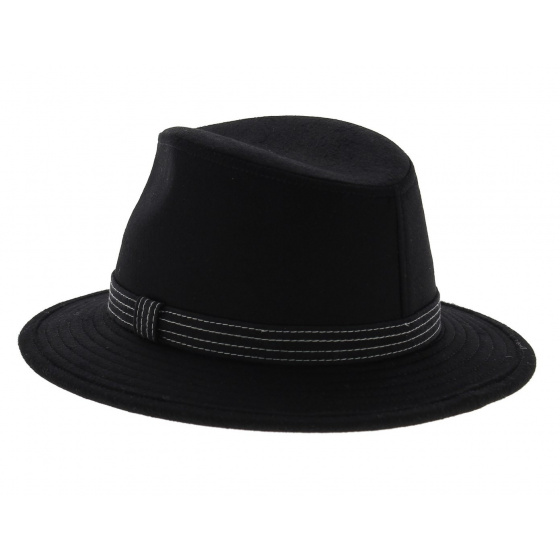 Chapeau Traveller Skylar cachemire Noir