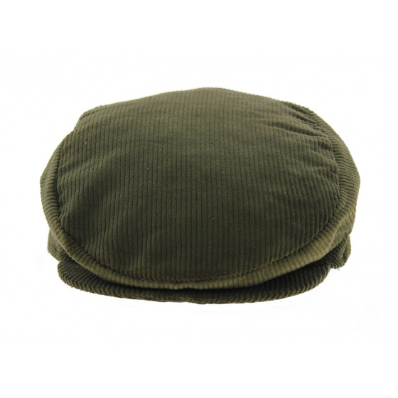 Khaki Flat Velvet Cap
