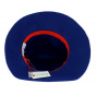 Felt wide-brimmed hat - Blue Gemma