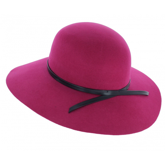 Capeline Feutre Laine Euterpe Fushia - Traclet