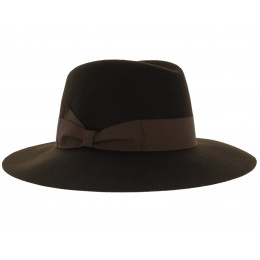 Hemera Felt Wide Brim Hat - Brown