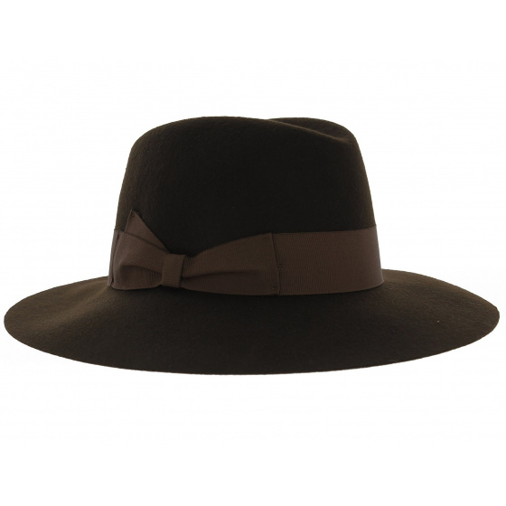 Hemera Felt Wide Brim Hat - Brown