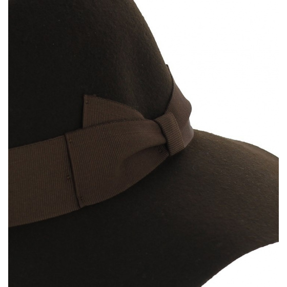 Hemera Felt Wide Brim Hat - Brown