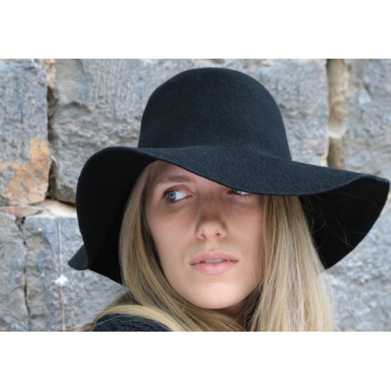 Garbo Wool Felt Wide-Brimmed Hat - No Hats