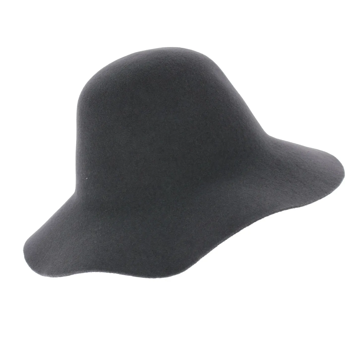 Capeline Garbo Feutre Laine Gris - No Hats Reference : 5998 | Chapellerie Traclet