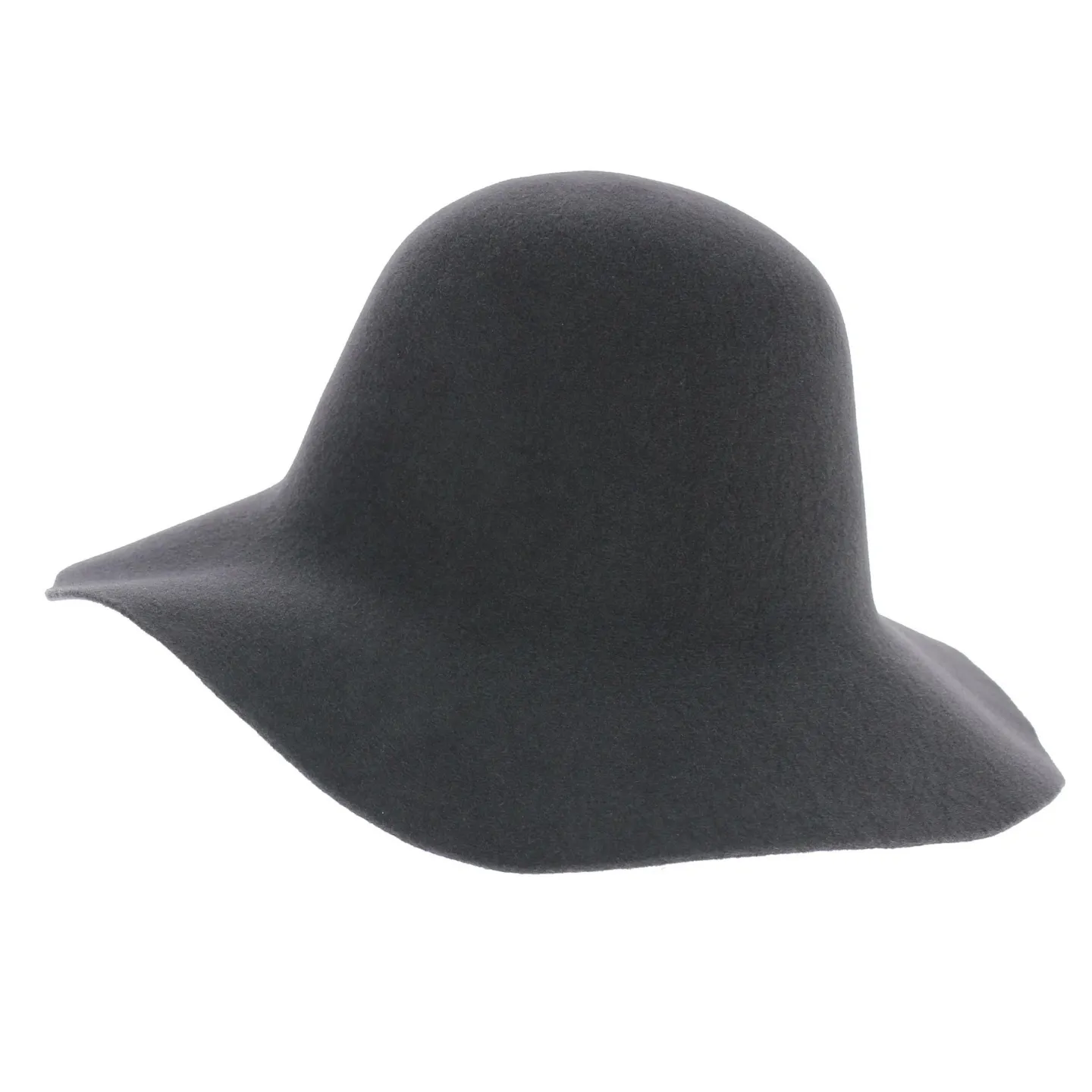 Capeline Garbo Feutre Laine Gris - No Hats Reference : 5998 | Chapellerie Traclet