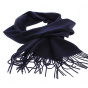 Blue Wool Scarf Made In France - Traclet