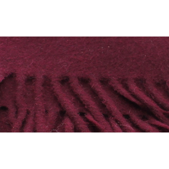 Burgundy Wool Scarf - Traclet