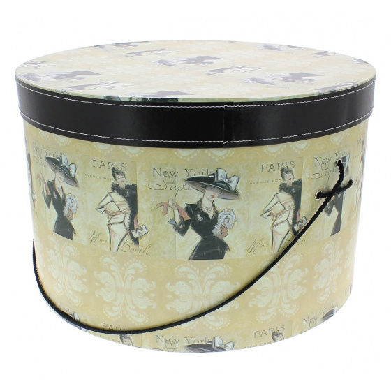 Boite à chapeau vintage Paris New-York - Traclet Boite à chapeau vintage Paris New-York - Traclet