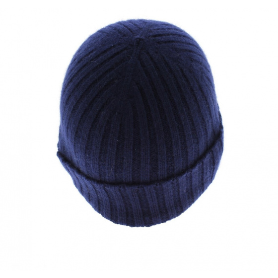 French Navy Cashmere Beanie - TRACLET