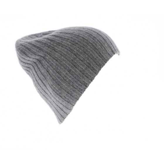 French Grey Cashmere Beanie