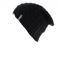 Black Medlev Long Beanie - Atlantis