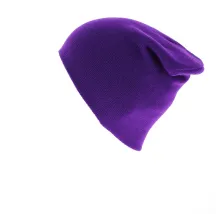 Bonnet The Flt purple - Coal en fine maille côtelée bonnet qui est souvent imité mais jamais égalé. Reference : 4082 | Chapeller