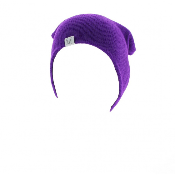 The Flt purple beanie - Coal