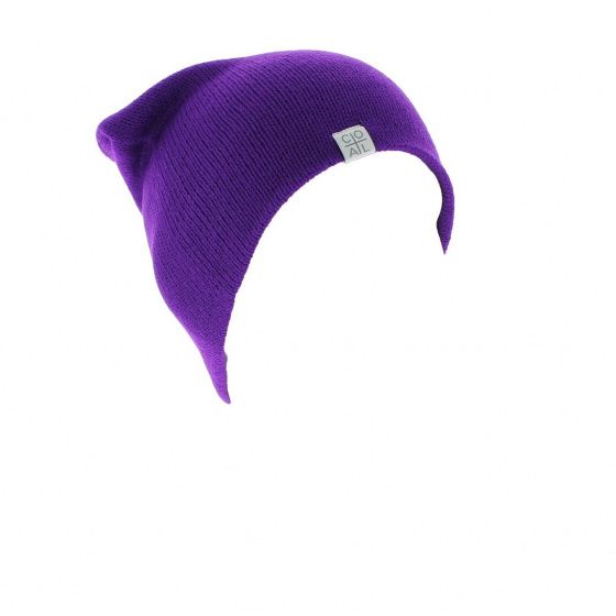 The Flt purple beanie - Coal