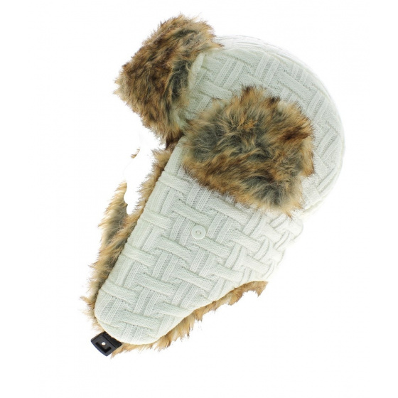White faux fur ushanka - Atlantis