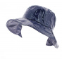 Blue rain hat