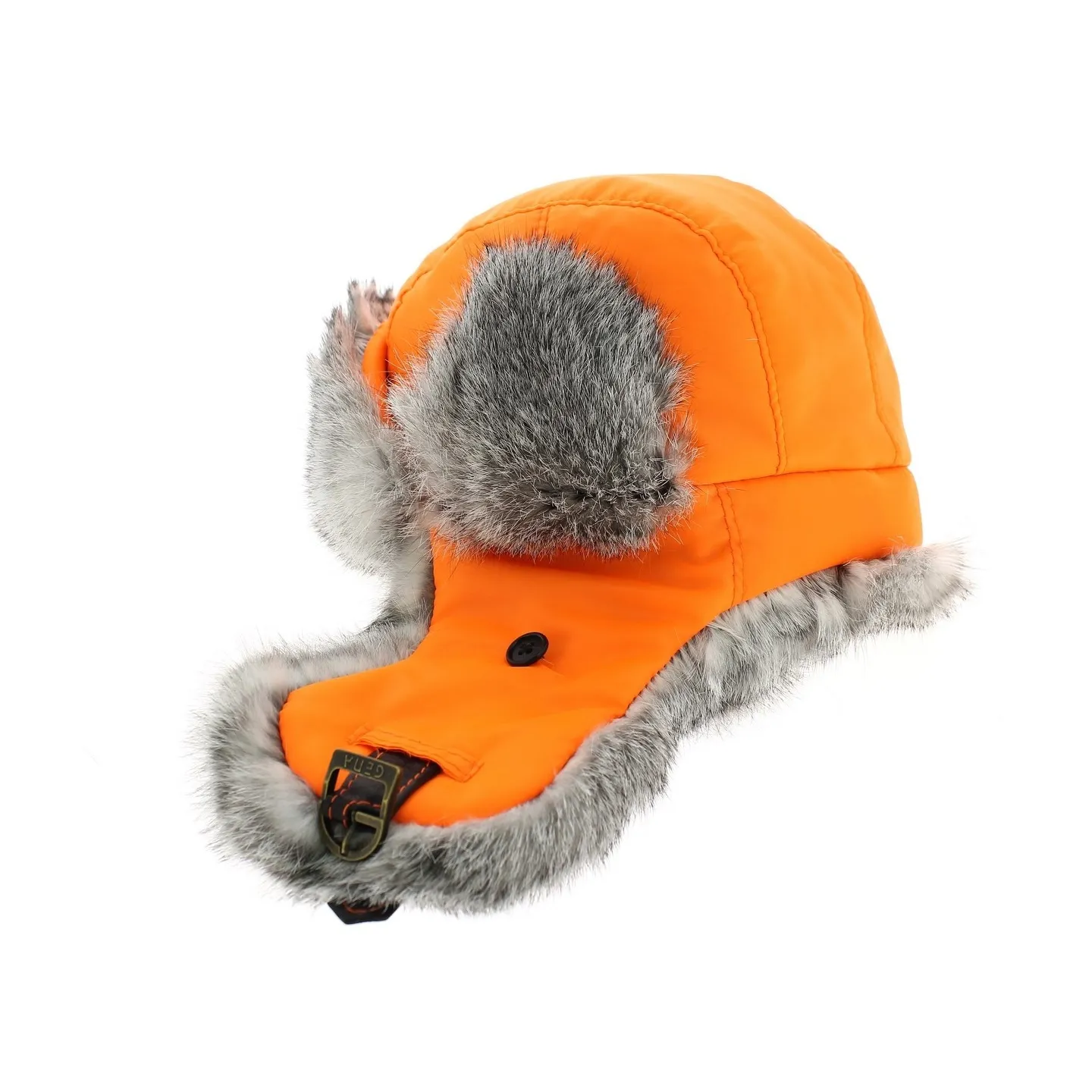 Orange Supplex Hunting Ushanka Mad Bomber Traclet Reference: 1183 | Traclet Hat Shop