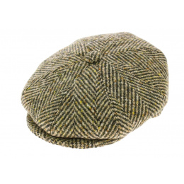 Casquette irlandaise Vert / Beige - Fléchet