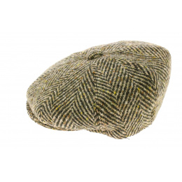 Casquette irlandaise Vert / Beige - Fléchet
