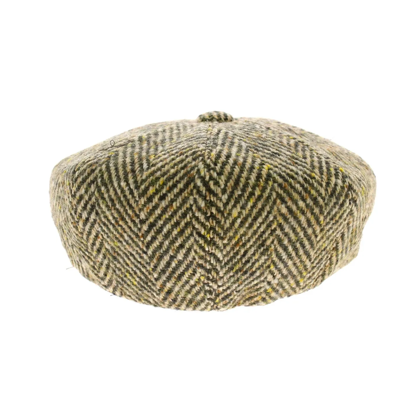 Casquette 8 cotes irlandaise Vert / Beige Reference : 6130 | Chapellerie Traclet