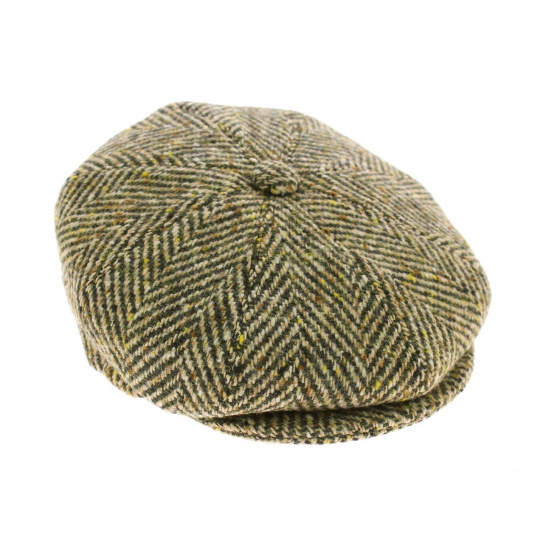 Irish cap Green / Beige - Fléchet