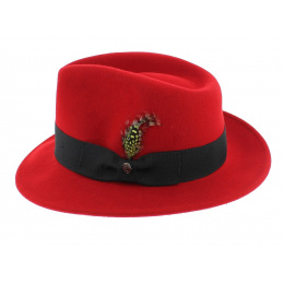 Chapeau Fedora Rouge Pachuco - Jaxon