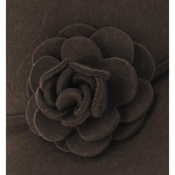 Capeline Feutre laine Marron - Traclet