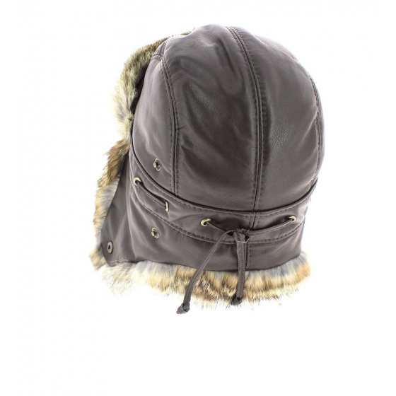 Ingo Rabbit Leather Ushanka Hat - Gena Ingo Rabbit Leather Ushanka Hat - Gena