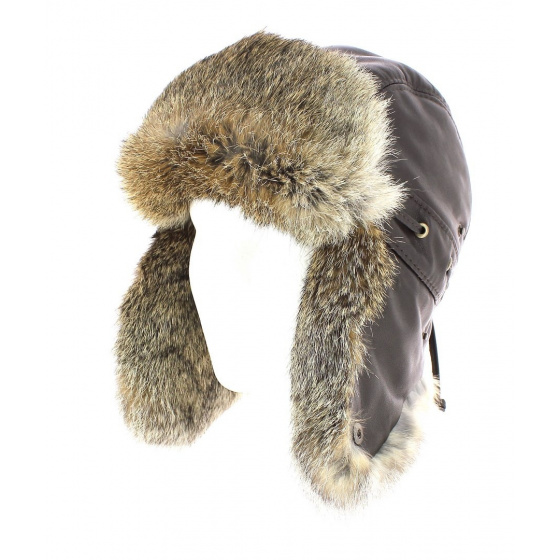 Chapka Ingo lapin Cuir - Gena