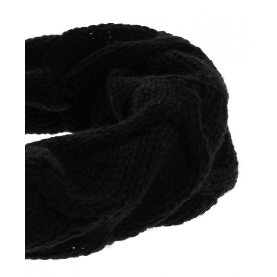 Snood Torsades - Noir