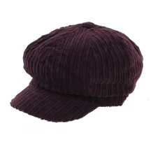 Casquette gavroche velours - Violine - Boutique Traclet Reference : 6195 | Chapellerie Traclet