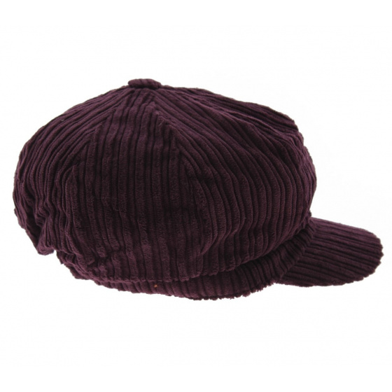 Velvet newsboy cap - Violet