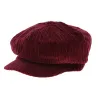 Burgundy Velvet Newsboy Cap - Traclet Reference: 6196 | Traclet Hat Shop