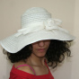 White floppy hat