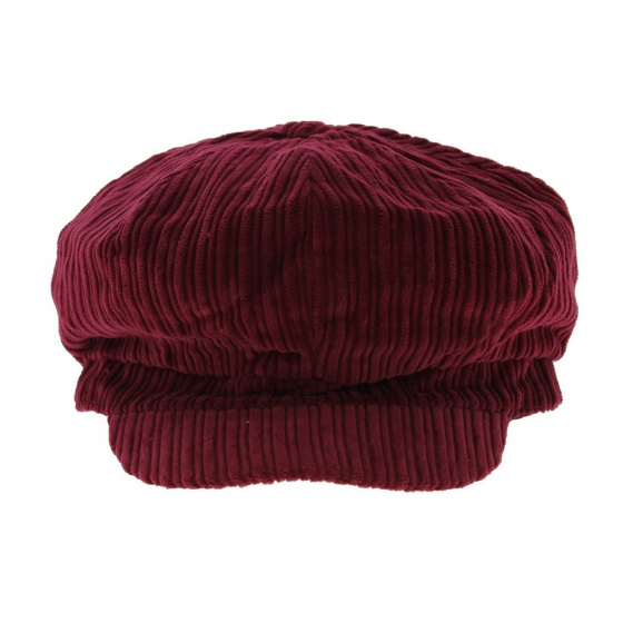 Casquette gavroche velours Bordeaux - Traclet Casquette gavroche velours Bordeaux - Traclet
