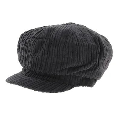 Casquette Gavroche Velours Gris - Traclet Reference : 6197 | Chapellerie Traclet