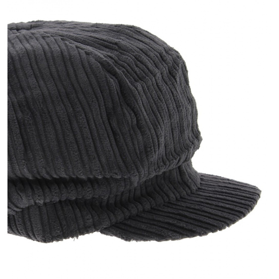Grey Velvet Newsboy Cap - Traclet