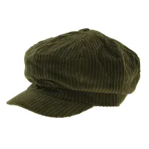 Casquette Gavroche Velours Kaki - Traclet Reference : 6198 | Chapellerie Traclet