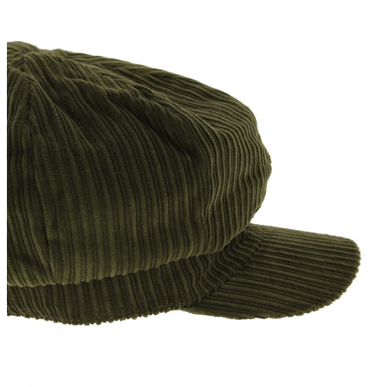 Casquette gavroche velours - Kaki