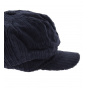 Navy Velvet Newsboy Cap - Traclet